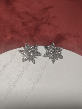 Crystal Floral Earrings